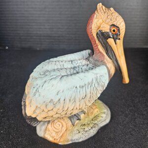 4 Inch Lefton China 1983 Pelican Bird Figurine Number 07222 Bisque Porcelain